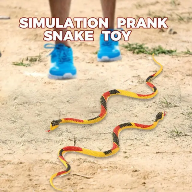 1Set Simulation Python Model Toy Realistic Snake Scary Prank Halloween Toy O0F8