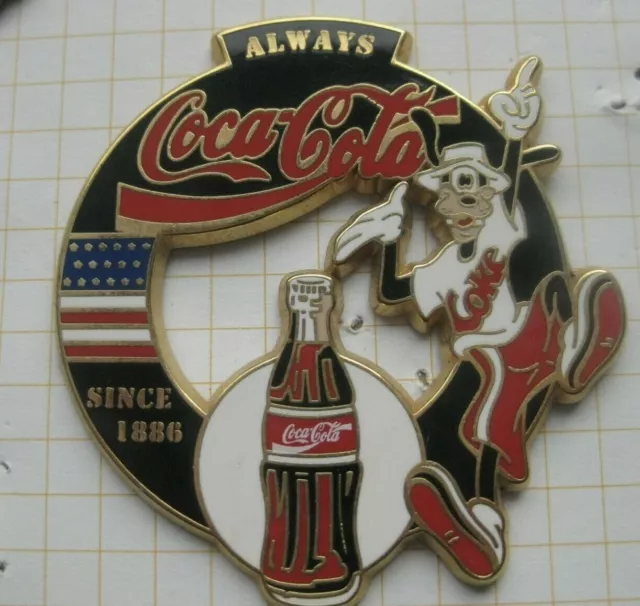 GOOFY / COCA-COLA / BOTTLE / MICKEY MOUSE DISNEY...... LE / Comic-Pin (226h)