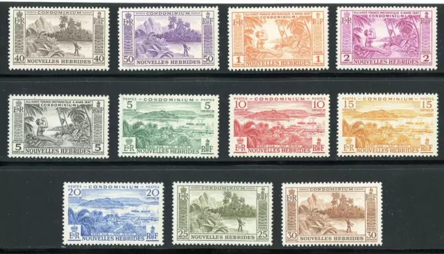 French New Hebrides Mint Nh #98-108 Complete Set !! Kk50