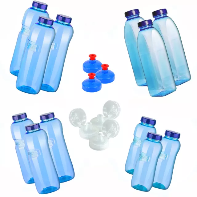 3 x Kavodrink Trinkflasche Tritan BPA frei Wasserflasche Sportflasche Deckel