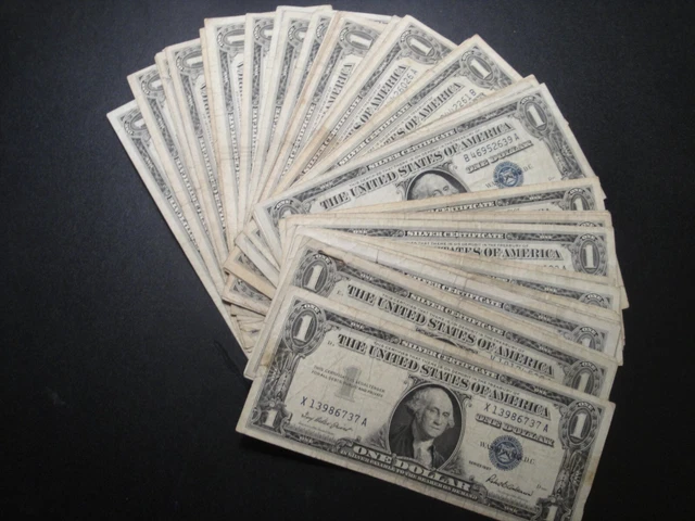 (1) $1.00 Series 1957 Silver Certificate G-VG Circulated Condition