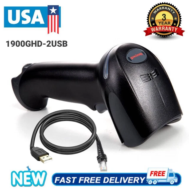 Honeywell Xenon 1900 2D USB Barcode Scanner 1900GHD-2USB Wired w/Cable USB