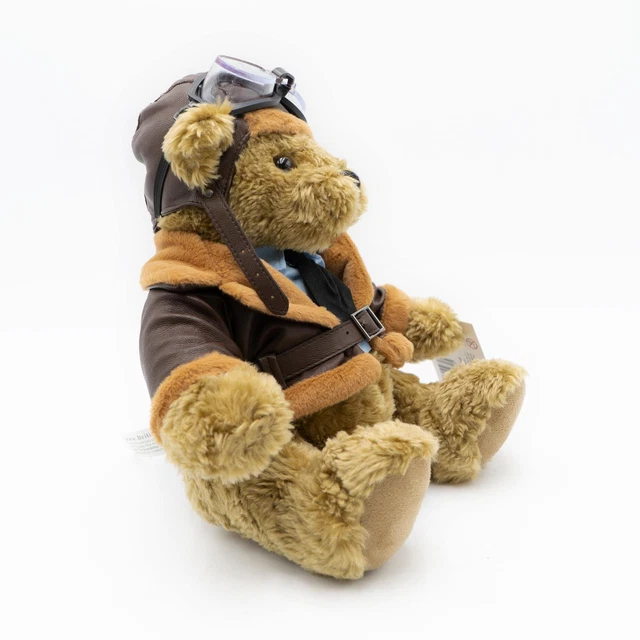 The Great British Teddy Bear Company Roger Bomber Pilot Collectable Soft Toy