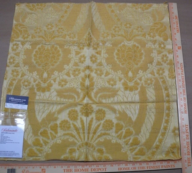 198C Scalamandre Old World Weavers Square MSRP$300+/YD Pugin Silk Lampas
