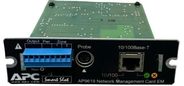 Apc Smartslot Ap9619 Network Ups Management Card  Em