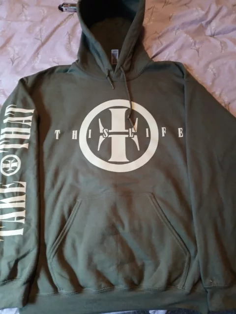 Take That This Life 2024 Tour Hoodie  Large Khaki Green