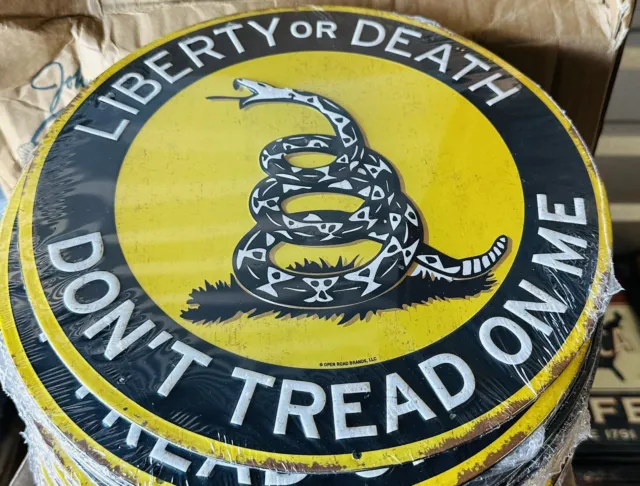 🇺🇸 LIBERTY OR Death Don’t Tread On Me Metal Sign USA 8x8 Distressed NEW ...