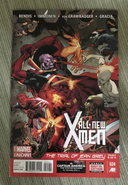 ALL NEW X-MEN #24 (2014) Marvel  TRIAL OF JEAN GREY 2ND PRINTING comb shipping