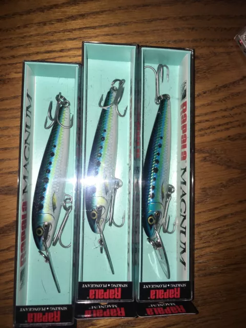 RAPALA COUNTDOWN MAGNUM 11's===LOT OF 3 SARDINE COLORED FISHING LUREs  $18.50 - PicClick