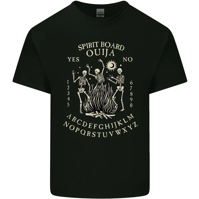 Ouija Spirit Board Halloween Dämonen Geister Herren Baumwolle T-Shirt Top