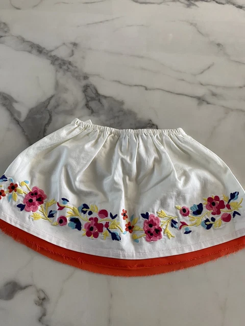 juicy couture Baby Girl Ivory Floral Skirt 6/12 Months