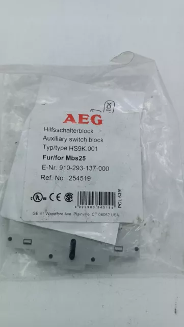 Aeg Kontakt Hs9K.001 Für Mbs25 /#8 E1Lt 6706