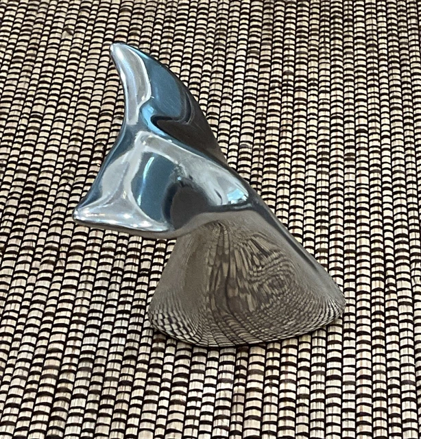 Vintage Hoselton Canada Whale Tail Sculpture Figurine Aluminum Signed & Numbered
