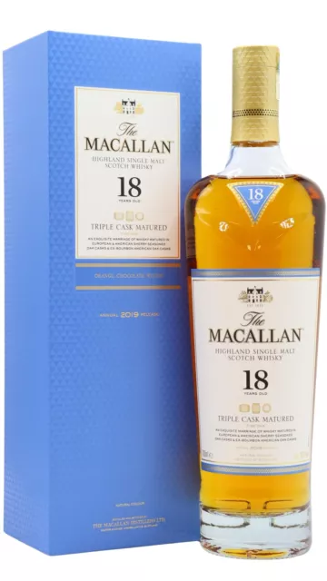 Macallan - Triple Cask Matured 2019 Edition 18 year old Whisky 70cl