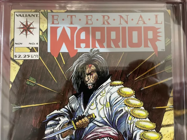 Eternal Warrior #4 (Valiant, 1992) CGC 9.6 White Pages 1st Bloodshot Key 3