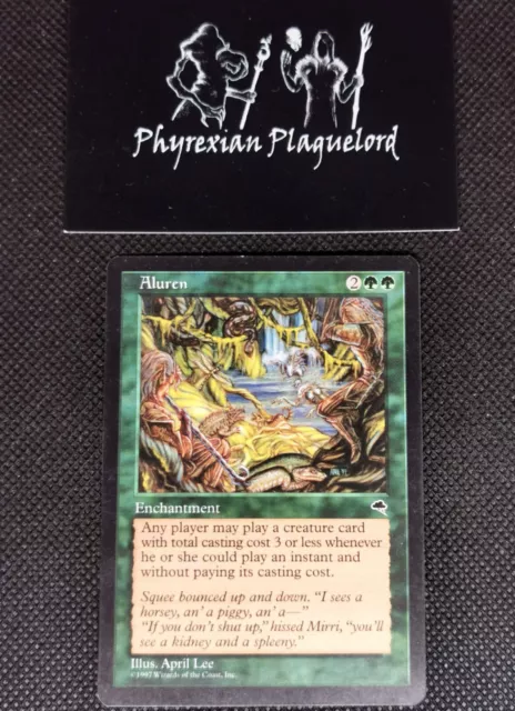 1997 MTG - Aluren - Tempest Rare - PL ENG - Vintage Reserved List Magic Card