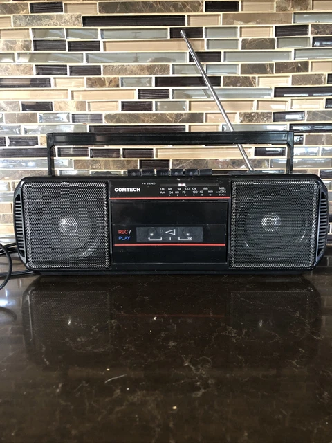 RARE VINTAGE COMTECH Stereo Am/fm Radio Cassette Recorder “boombox ...