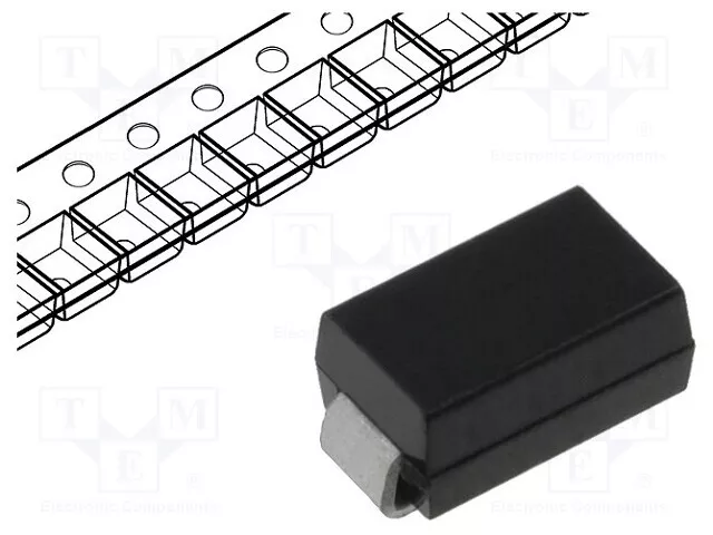 Diode : Zener 161mA SMD 1W Rouleau, B 6,2V Individuelles Z6V2-13-F Zener-Dioden