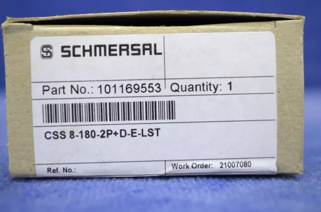 Schmersal Sicherheits-Sensor CSS 8-180-2P+D-E-LST  NEU NEW OVP