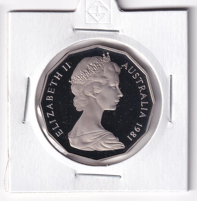 AUSTRALIAN PROOF 1981 50 Cent Coin In 2X2 Holder EUR 9 03 australian-proof-1981-50-cent-coin-in-2x2-holder-eur-9-03