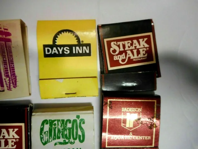 Vintage Lot 12 Front Strike Match Books Union Hotel Motel Restaurants Most Full 3