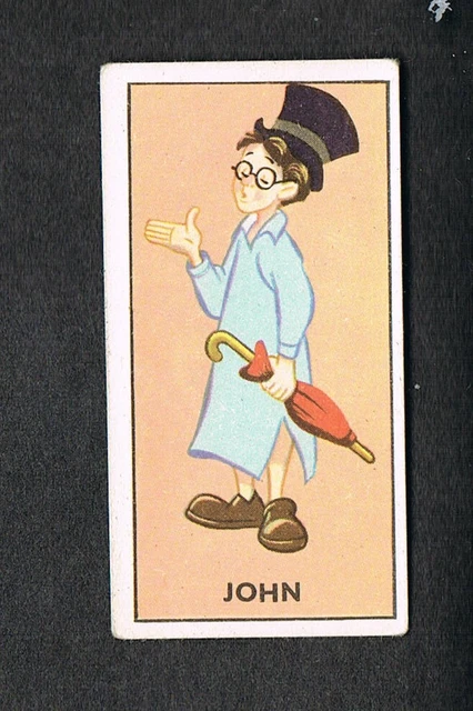 Barratts Walt Disney Characters 2Nd Series No 50 John . V/G.