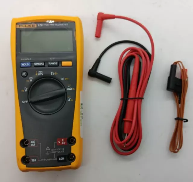 Fluke 179 TRUE RMS Digital Multimeter With Fluke Leads  - Pre owned!