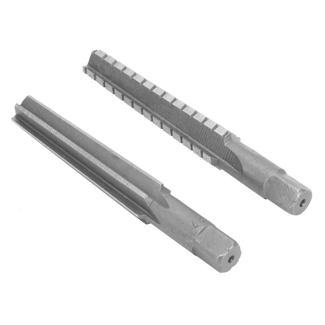 2pcs HSS MT2 Taper Fine/Rough Reamer Cutter Tool Set Straight Shank 1.5x12.5cm❀
