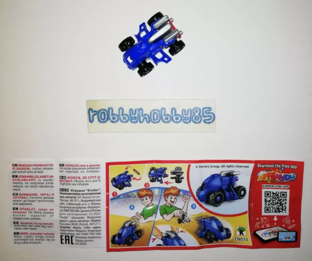 EN055 Auto Bleu + Bpz Variante 2020/2021 ( Eac 03.2020) Kinder surprise Italie