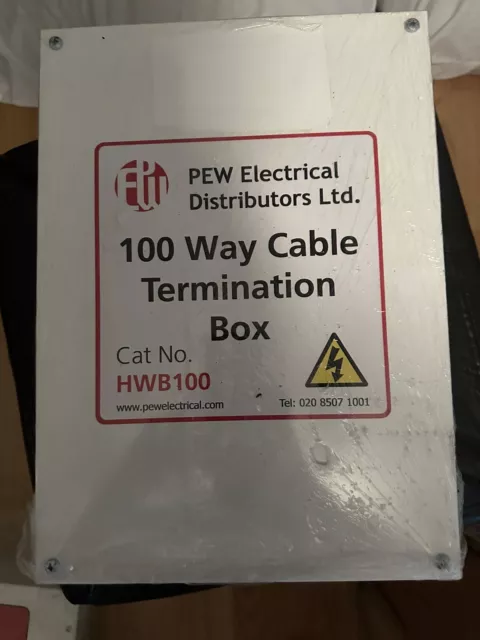 100 Way Halfway Cable Termination Box CAT No HWB100