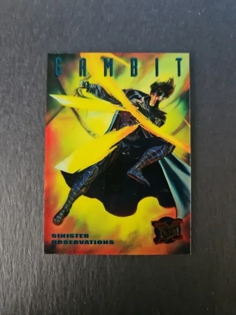 1995 Fleer Ultra Marvel X-Men Sinister Observations Chromium Gambit #4