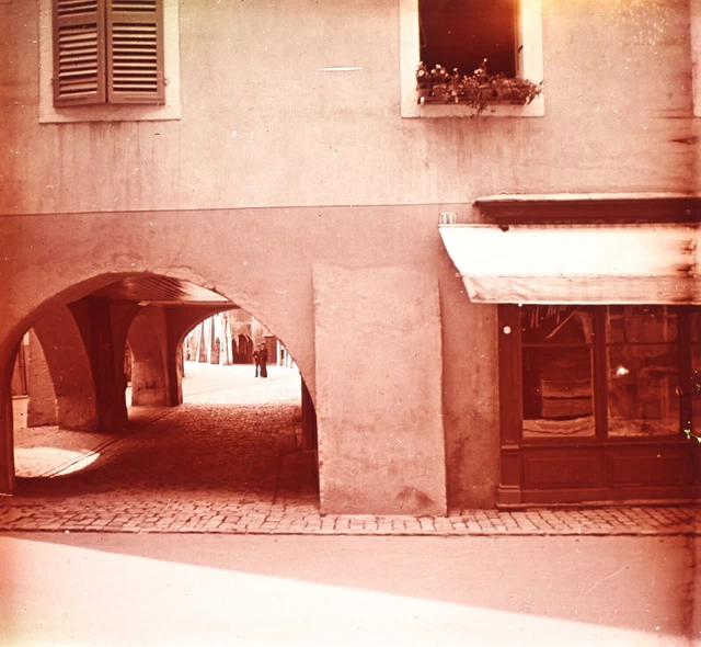 FRANCE Annecy c1930 Photo Stereo Plaque de verre Vintage VR38L15n1