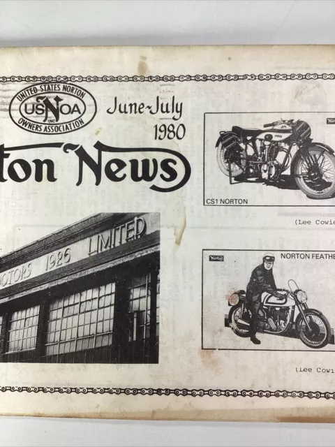 Norton Motorcycles News 1980USA Owners Shop Ads Trigg Farmington NH Hudnut OR