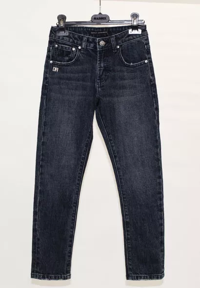 Daniele Alessandrini Jeans Denim Nero Bambino Taglia 8 12  Anni Sconto 30%