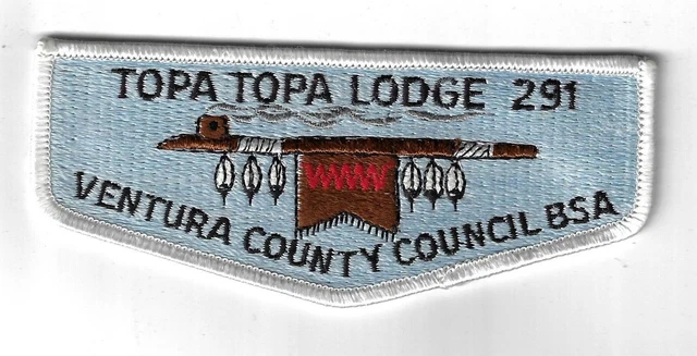 OA 291 Topa Topa S19 WWW BSA Flap WHT Bdr. Ventura County CA