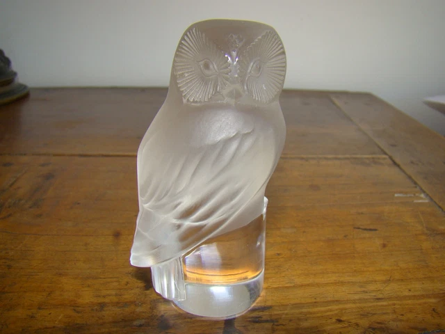 Petite chouette en cristal, Maison Lalique France #1615#