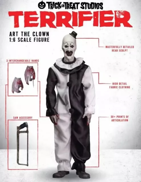 Terrifier Art the Clown 1/6 Scale 12" Action Figure by Trick Or Treat Studios