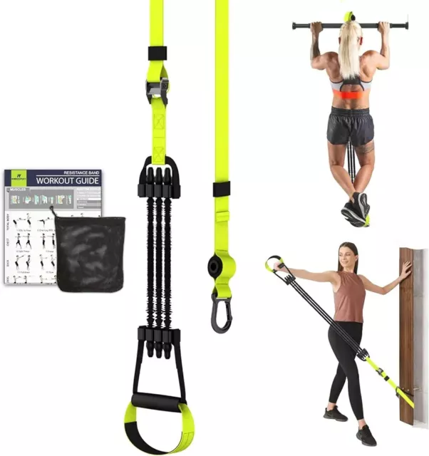 Pull Up Assistance Bands Door Anchor Chin Up Resistance Workout Home Gym