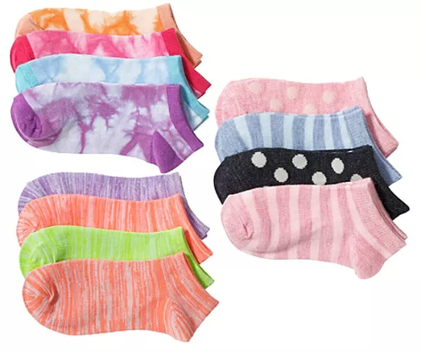 Socks 12 Pair Pack Lot Ankle Low Cut Wholesale Girls Toddler Children Tie Dye