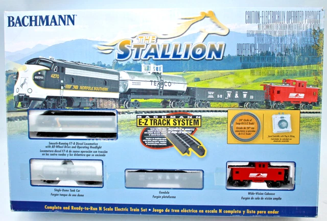 Stalion Deisel Control BACHMANN THE STALLION N Scale Diesel Loco Caboose + 24
