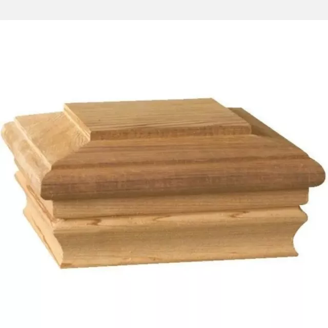 Natural Cedar Newport Post Cap 6 in. X 6 in.