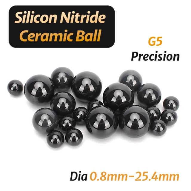 Silicon Nitride Ceramic Ball G5 Precision Solid Bearing Balls Dia 0.8mm-25.4mm