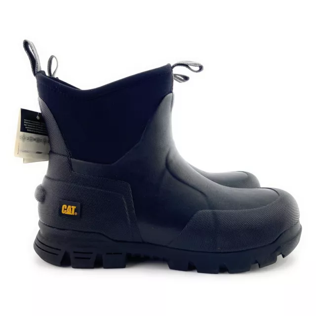 Caterpillar CAT Stormers 6" Soft Toe EH Slip Resistant Waterproof Black Boots