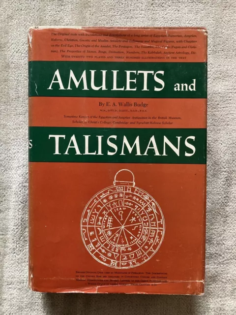 Amulets and Talismans, E.A.Wallis Budge, History, Creation, Use, Good Cond.