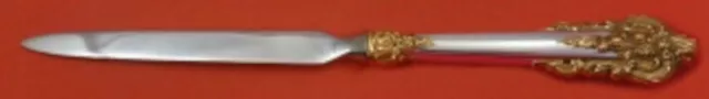 Grande Baroque Gold Accent by Wallace Sterling Silver Letter Opener 9 3/4 Custom