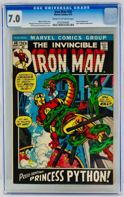 Iron Man #50 CGC 7.0 Princess Python Appearance Marvel 1972 FN/VF No Reserve!