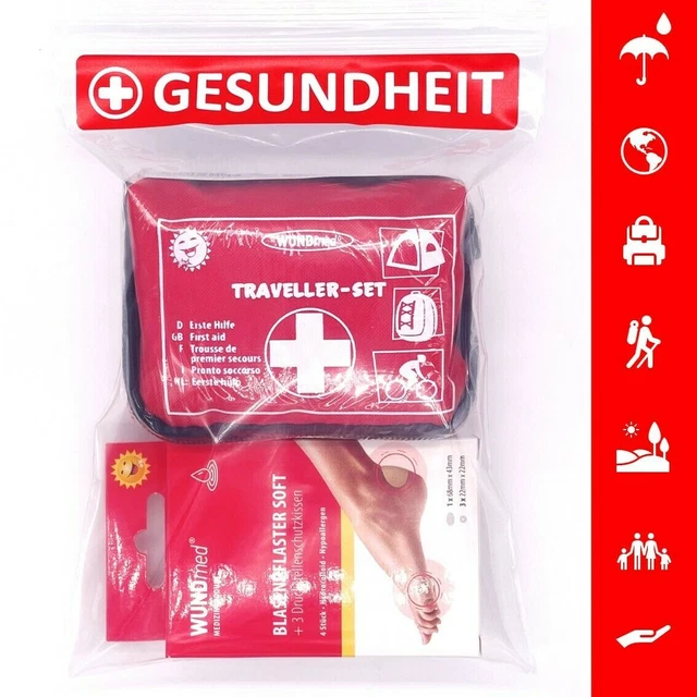 Wasserfeste Reiseapotheke Erste-Hilfe-Set Hausapotheke unterwegs Reisen Wandern