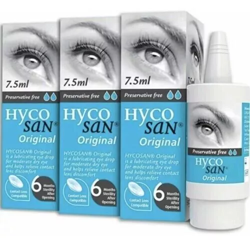 3 X Hycosan Original Konservierungsmittel Gratis Schmierend Trocken Augen