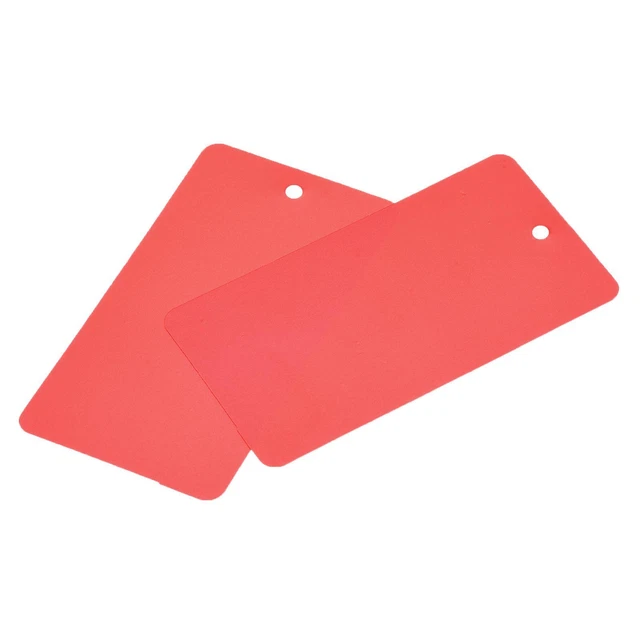 100 confezioni fili impermeabili etichette di spedizione etichettatura 1,95 x 3,51 pollici rosso