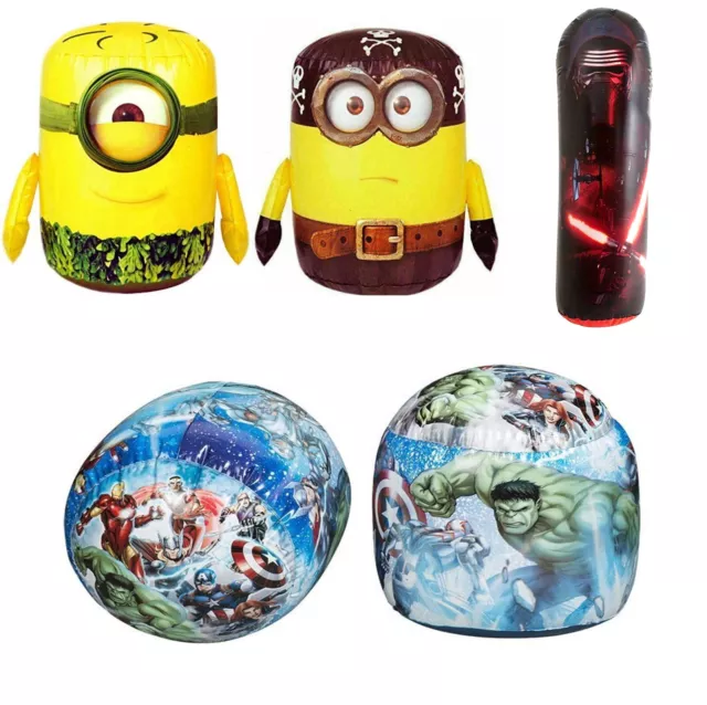 Inflatable Bop Bags LARGE Avengers Boxing gloves  Minions Star Wars Bopper